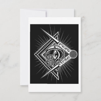 Masonic Style Postkarte