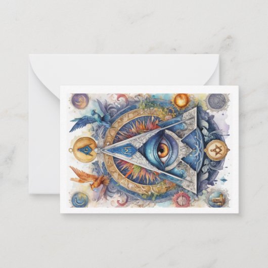Masonic Style Postkarte (Vorderseite)