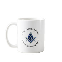 Masonic Tasse Blue Clean