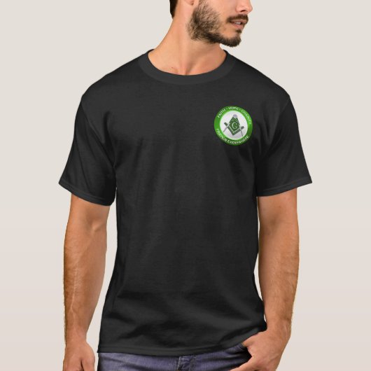 Masonic Tee Shirt Green (Vorderseite)