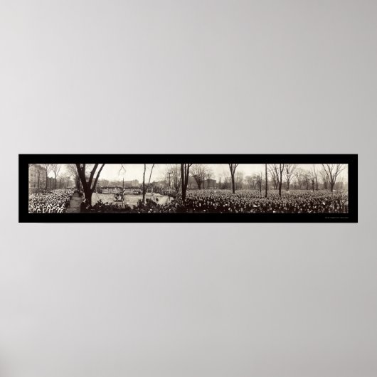 Masonic Temple Detroit Foto 1920 Poster (Vorne)