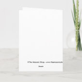 Masonic Thank You Dankeskarte (Rückseite)