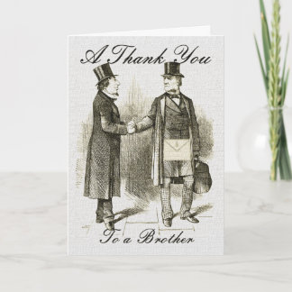 Masonic Thank You Dankeskarte
