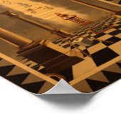 Masonic Tracing Board - Einstieg in den Lehrling 2 Poster (Ecke)