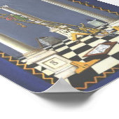 Masonic Tracing Board - Einstieg in den Lehrling 3 Poster (Ecke)