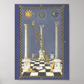 Masonic Tracing Board - Einstieg in den Lehrling 3 Poster (Vorne)