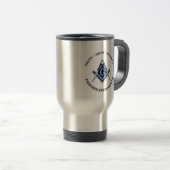 Masonic Travel Mug Blue Clean Reisebecher (VorderseiteRechts)