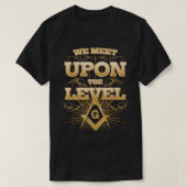 Masonic trifft sich auf den Level Freemason T - Sh T-Shirt (Design vorne)