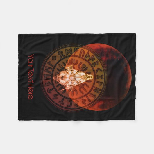 Masonic Warrior Fleecedecke (Vorderseite (Horizontal))