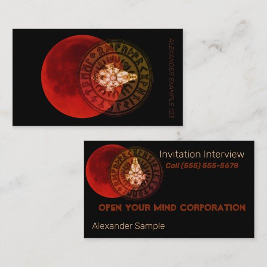 Masonic Warrior Visitenkarte (Vorne/Hinten)