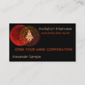 Masonic Warrior Visitenkarte (Rückseite)