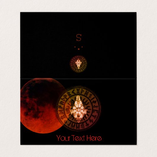 Masonic Warrior Visitenkarten (Außenseite Aufgefaltet)