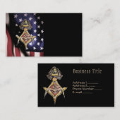 Masonische Augen Visitenkarte (Vorne/Hinten)