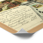 Masonische Emblemkarte Poster (Ecke)