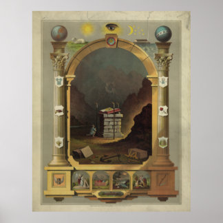 Masonische Grafik [1872] Poster