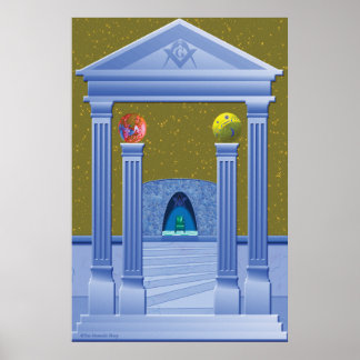 MASONISCHE KAMMER-TRAUMPFANG POSTER