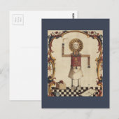 Masonische Kunst Postkarte (Vorne/Hinten)