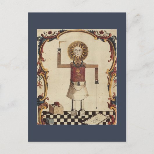 Masonische Kunst Postkarte (Vorderseite)