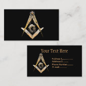 Masonische Minds (gelblich) Visitenkarte (Vorne/Hinten)