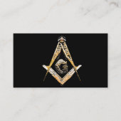 Masonische Minds (gelblich) Visitenkarte (Vorderseite)