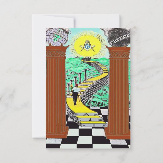 Masonische Shriners Einladung (Vorderseite)