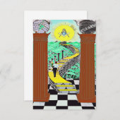 Masonische Shriners Einladung (Vorne/Hinten)