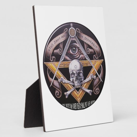 Masonische Tugend Fotoplatte (Seite)