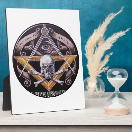 Masonische Tugend Fotoplatte (Seite)