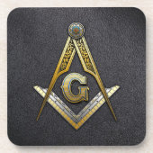 Masonischer Platz und Kompasse Untersetzer (Vorderseite)