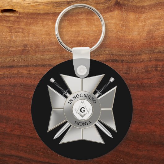 Masonisches Kreuz Schlüsselanhänger (Vorderseite)