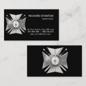 Masonisches Kreuz Visitenkarte (Vorne/Hinten)