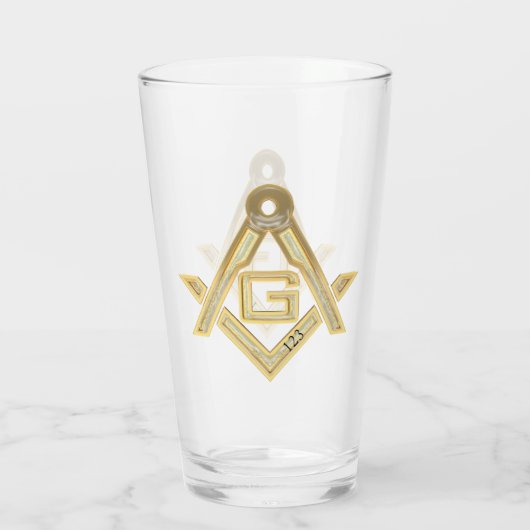 Masonisches Leben Glas (Rückseite)