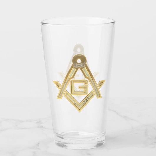 Masonisches Leben Glas (Vorderseite)