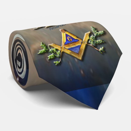 Masonisches Leben (Kosmos) Krawatte (Gerollt)