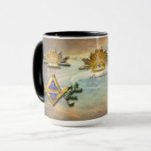 Masonisches Leben (Kosmos) Tasse (Vorderseite Links)