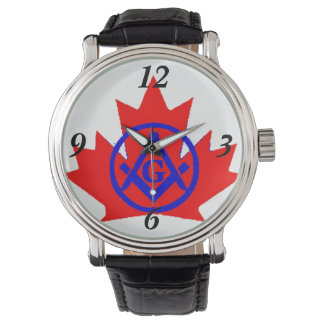 Masonisches Sonderemblem für Kanada Armbanduhr