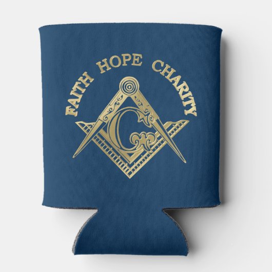 Masonisches Symbol Dosenkühler (Rückseite)