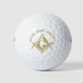 Masonisches Symbol Golfball (Vorderseite)