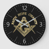 Masonisches Symbol Große Wanduhr (Vorderseite)
