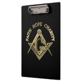 Masonisches Symbol Klemmbrett (Links)