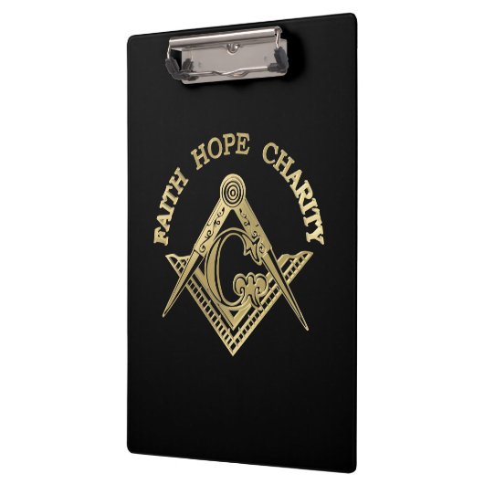 Masonisches Symbol Klemmbrett (Links)