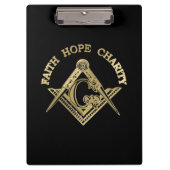 Masonisches Symbol Klemmbrett (Vorderseite)