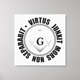 Masonisches Symbol Leinwanddruck