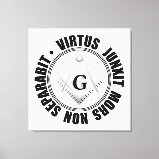 Masonisches Symbol Leinwanddruck (Vorderseite)