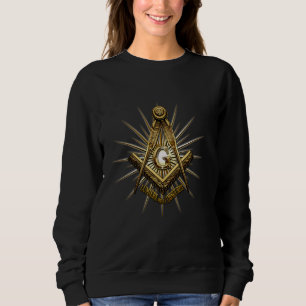 Masonisches Symbol mit Light_in der_Dunkelheit, Fr Sweatshirt