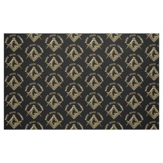 Masonisches Symbol Stoff (Fat Quarter (45,7 x 55,9 cm))