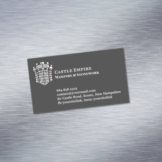 Masonry Chimney Magnetische Visitenkarte (Beispiel)