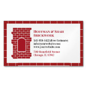 Masonry Chimney Magnetische Visitenkarte (Vorderseite)