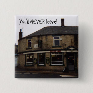 Mason's Arms, Hadfield, 15 cm Square Abzeichen Button