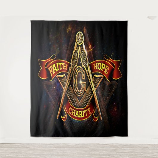 Masons Hintergrund Wandteppich (Vorderseite)